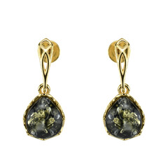 Orecchini in argento con Ambra Baltica