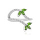 Anello in argento con Diopside Russo