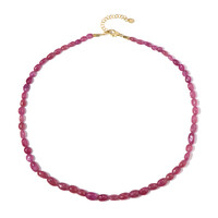 Collana in argento con Zaffiro Rosa del Madagascar