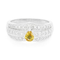 Anello in argento con Zaffiro Giallo