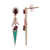 Orecchini in argento con Granato d’India