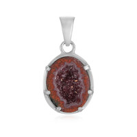 Ciondolo in argento con Drusa di Agata