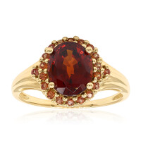 Anello in oro con Granato Essonite
