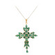 Collana in argento con Smeraldo Brasiliano
