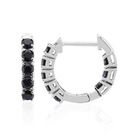 Orecchini in argento con Zaffiro Nero