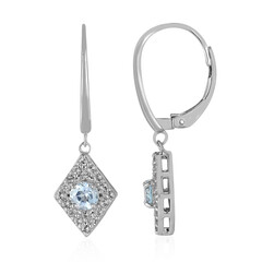 Orecchini in argento con Topazio Blu Cielo