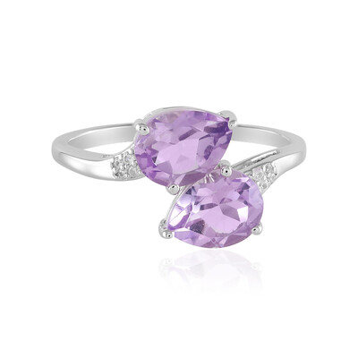 Anello in argento con Ametista Rose de France