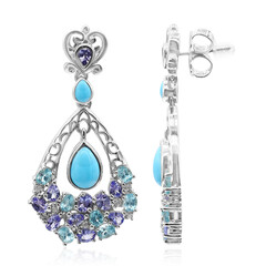 Orecchini in argento con Turchese Sleeping Beauty (Dallas Prince Designs)