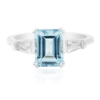 Anello in argento con Topazio Blu Cielo