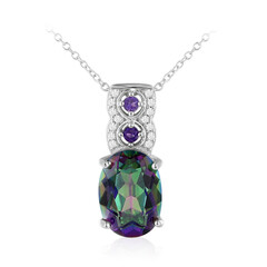 Collana in argento con Quarzo Mistico