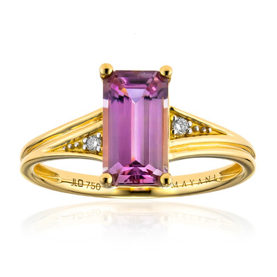 Anello in oro con Diasporo Rosa (AMAYANI)