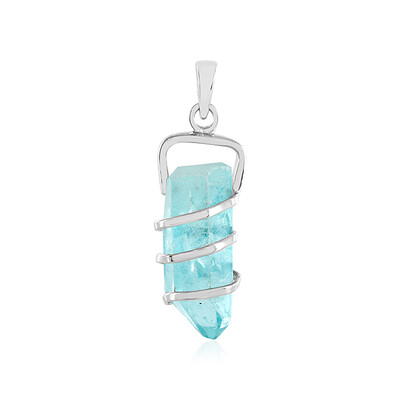 Ciondolo in argento con Quarzo Blu Cielo (MONOSONO COLLECTION)
