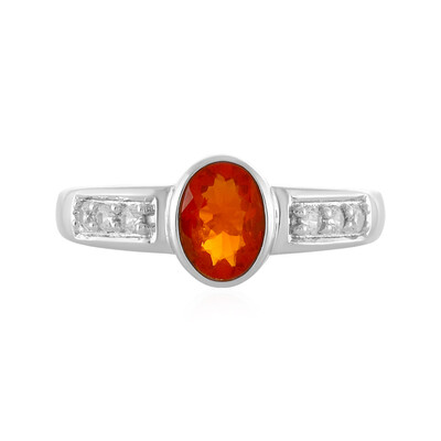 Anello in argento con Opale di Fuoco
