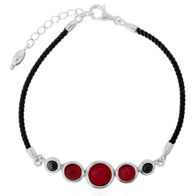 Bracciale in argento con Ambra Rossa Colombiana (dagen)