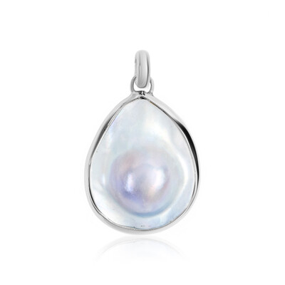 Ciondolo in argento con Perla Mabe