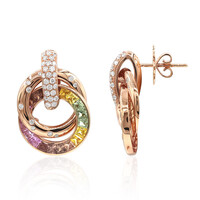Orecchini in oro con Zaffiro Fancy (Estée Collection)