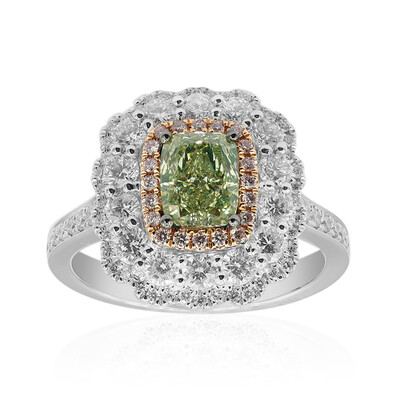Anello in oro con Diamante Verde SI1 (CIRARI)