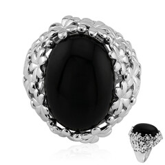 Anello in argento con Onice Nero