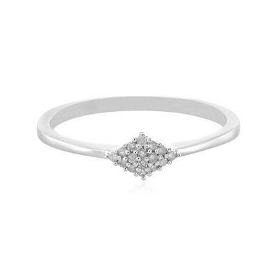Anello in argento con Diamante I1 (I)