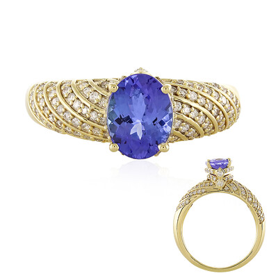 Anello in oro con Tanzanite AAA (de Melo)