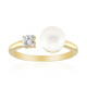 Anello in argento con Perla d'Acqua Dolce Bianca (TPC)