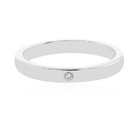 Anello in argento con Diamante I2 (H)