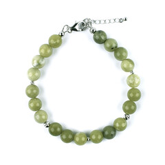 Bracciale in argento con Serpentino