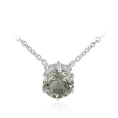 Collana in argento con Ametista Verde