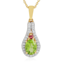 Collana in argento con Peridoto