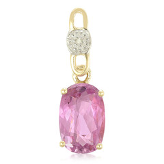 Ciondolo in oro con Tormalina Rosa Cuprian