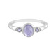 Anello in argento con Tanzanite