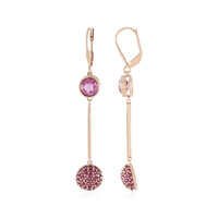 Orecchini in argento con Fluorite Rosa (KM by Juwelo)