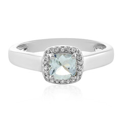 Anello in argento con Acquamarina