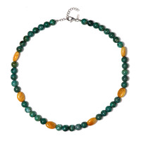 Collana in argento con Agata Gialla