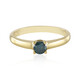 Anello in argento con Diamante Blu I2