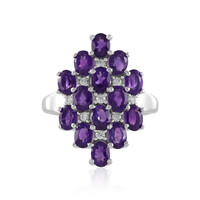 Anello in argento con Ametista