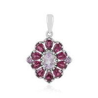 Ciondolo in argento con Ametista Rose de France