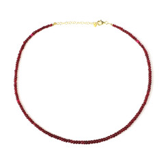 Collana in argento con Rubino