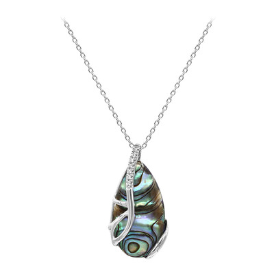 Collana in argento con Conchiglia Abalone (M de Luca)