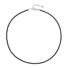 Collana in argento con Spinello Nero