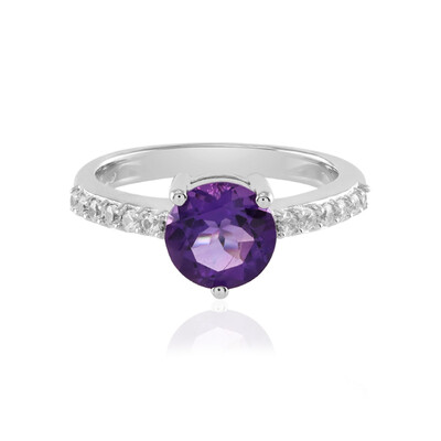 Anello in argento con Ametista Siberiana