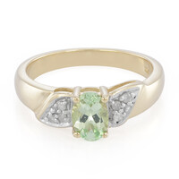 Anello in oro con Granato Menta Merelani