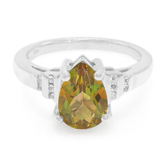 Anello in argento con Topazio Jungle