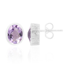 Orecchini in argento con Ametista Rose de France