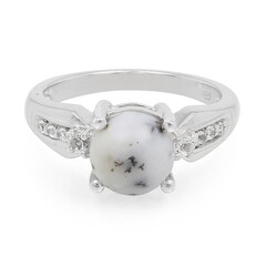 Anello in argento con Agata Dendritica