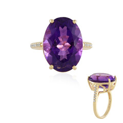 Anello in argento con Ametista Siberiana