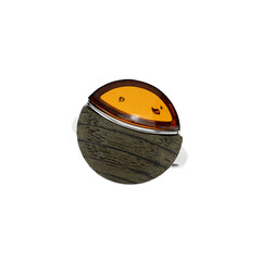 Anello in argento con Ambra Baltica