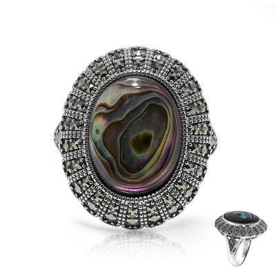 Anello in argento con Conchiglia Abalone