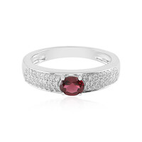 Anello in argento con Rodolite Lampone