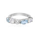 Anello in argento con Pietra di Luna Blu (KM by Juwelo)
